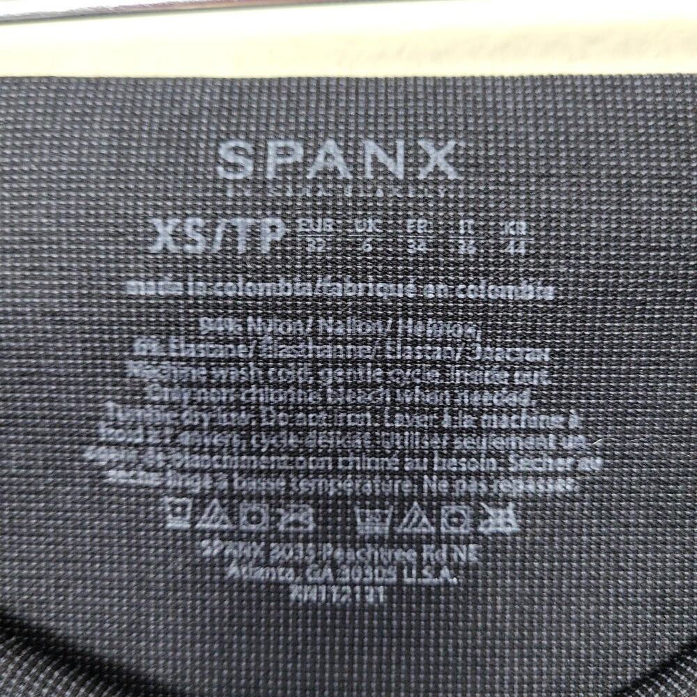 Spanx Womens Black Elastic Waist Pull On Activewear Compression Leggings Size XS - Picture 6 of 9